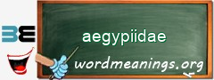 WordMeaning blackboard for aegypiidae